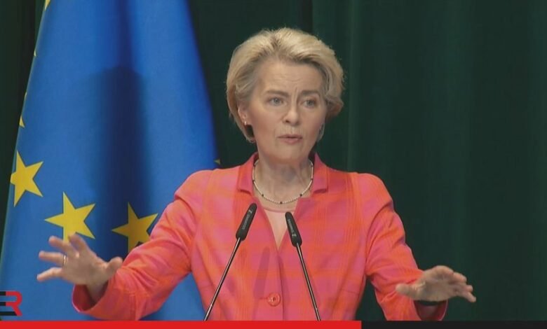 Shefja e BE së  Ursula von der Leyen i mbijeton votëbesimit në Parlamentin Evropian