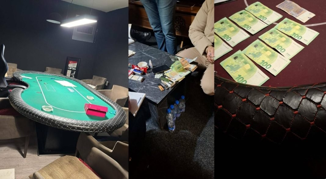 Aksion i policor ndaj kazinove të paligjshme  Arrestime e shuma të mëdha parash
