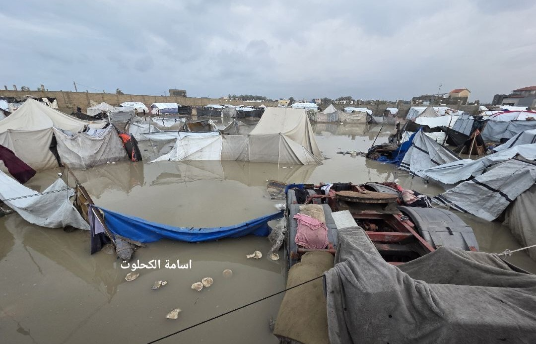 OKB ja  Rreth 795 mijë persona të zhvendosur në Gaza janë në rrezik përmbytjesh për shkak të stuhisë  Byron 