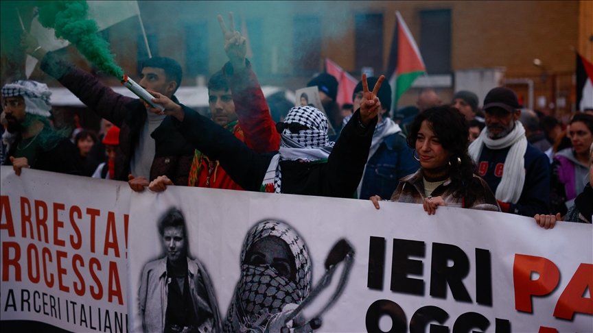 Protestuesit në Romë marshojnë kundër gjenocidit në Gaza  kërkojnë embargo ndaj Izraelit