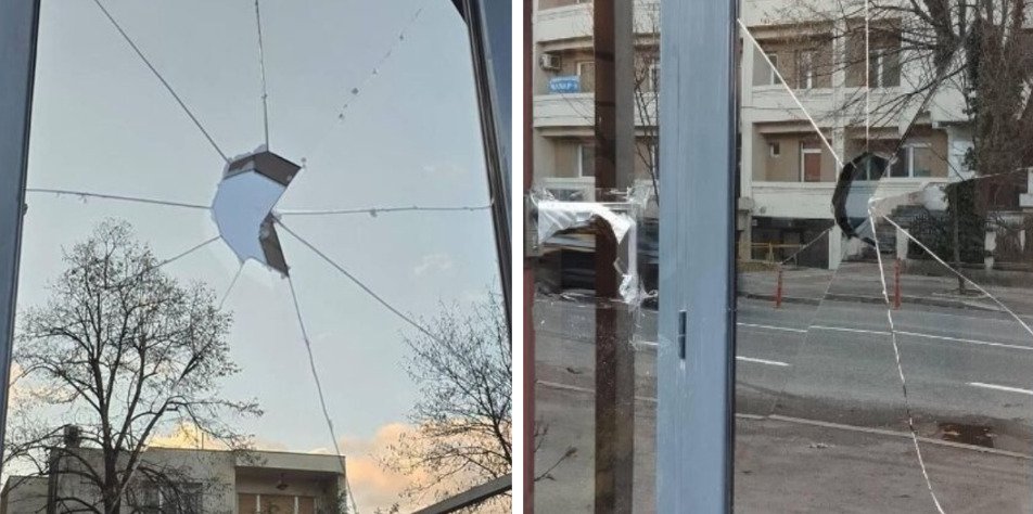 Është arrestuar personi që dëmtoi xhamin e derës hyrëse të Ambasadës Bullgare në Shkup