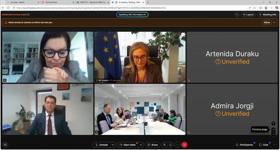 Sali në takimin për CBAM  Maqedonia e Veriut e përkushtuar ndaj dekarbonizimit