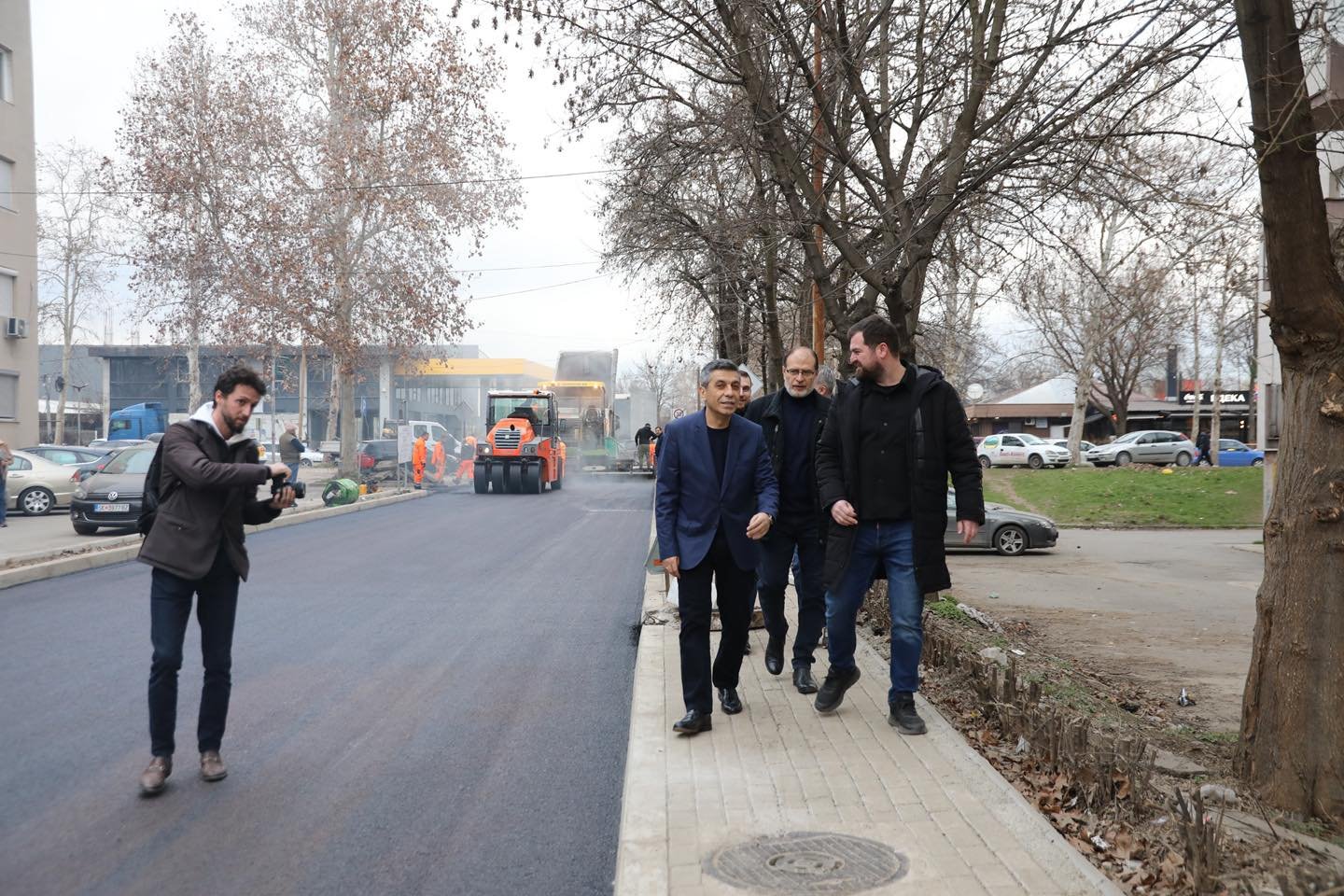 Komuna e Çairit  Asfalt i ri dhe përmirësim i infrastrukturës në rrugën  Metodija Mitevski 