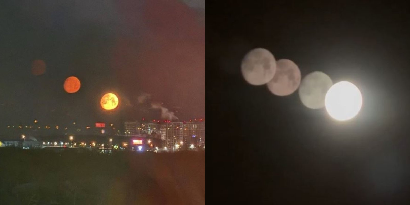 Fenomeni i rrallë në Rusi  4 hëna u shfaqën gjatë natës në qiellin e Shën Petersburgut  VIDEO 