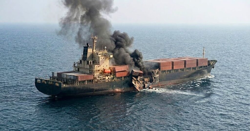 Anija tregtare britanike goditet nga një predhë e panjohur në Ngushticën e Hormuzit