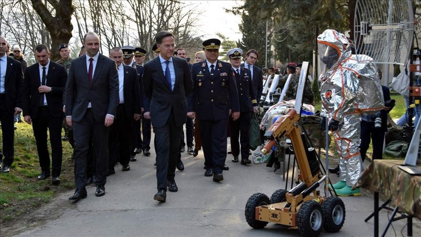 Sekretari i Përgjithshëm i NATO  Rutte viziton Ushtrinë e Maqedonisë së Veriut