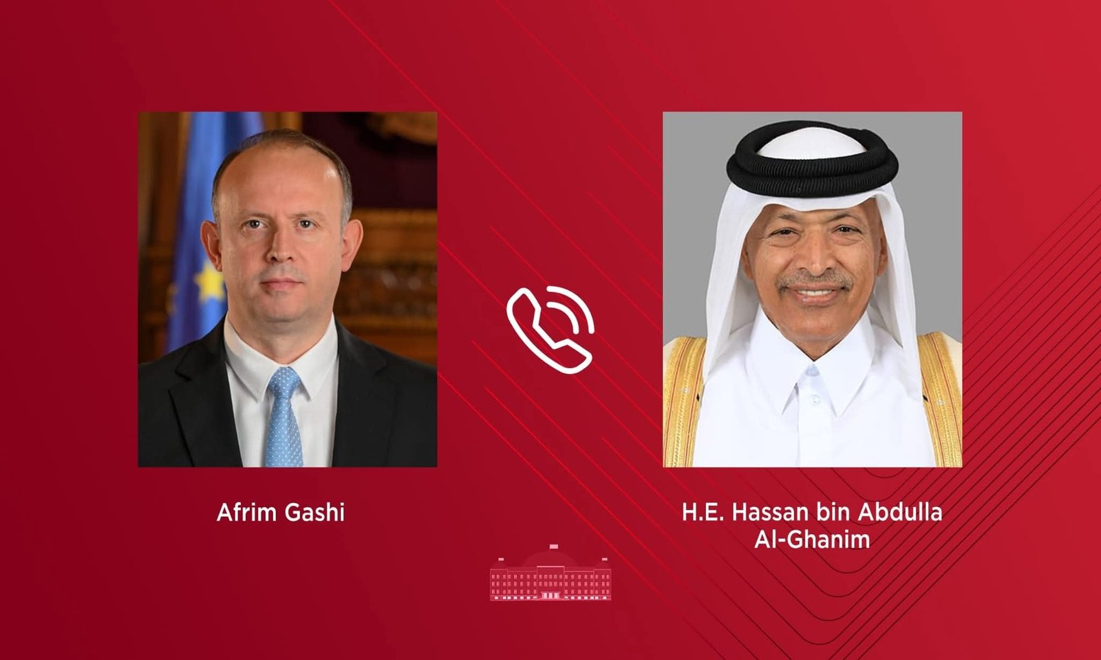 Gashi bisedë telefonike me homologun nga Katari  Shprehim solidaritet pas sulmeve të fundit