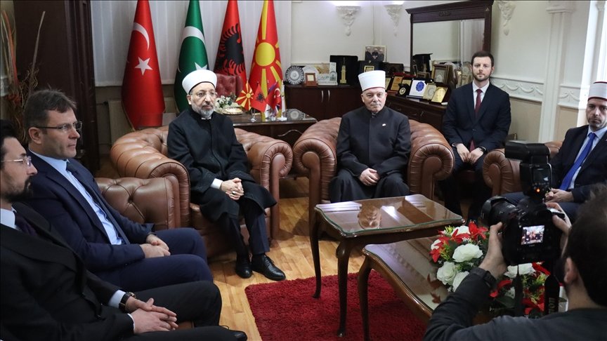Kreu i Kryesisë së Çështjeve Fetare të Turqisë u takua me kryetarin e Bashkësisë Fetare Islame të Maqedonisë së Veriut