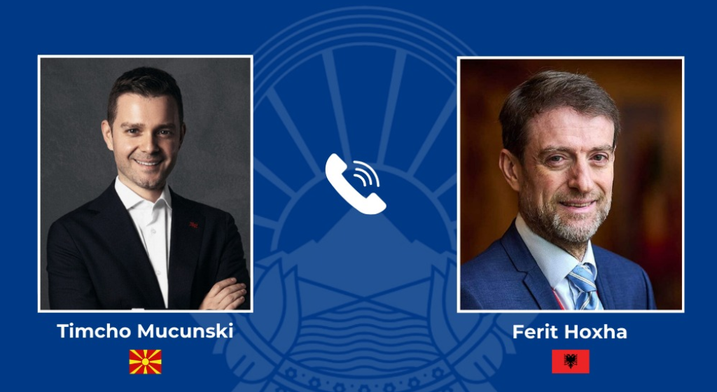 Bisedë telefonike Mucunski Hoxha  U theksua rëndësia e Korridorit 8  projekt me prioritet për Shqipërinë dhe Maqedoninë e Veriut