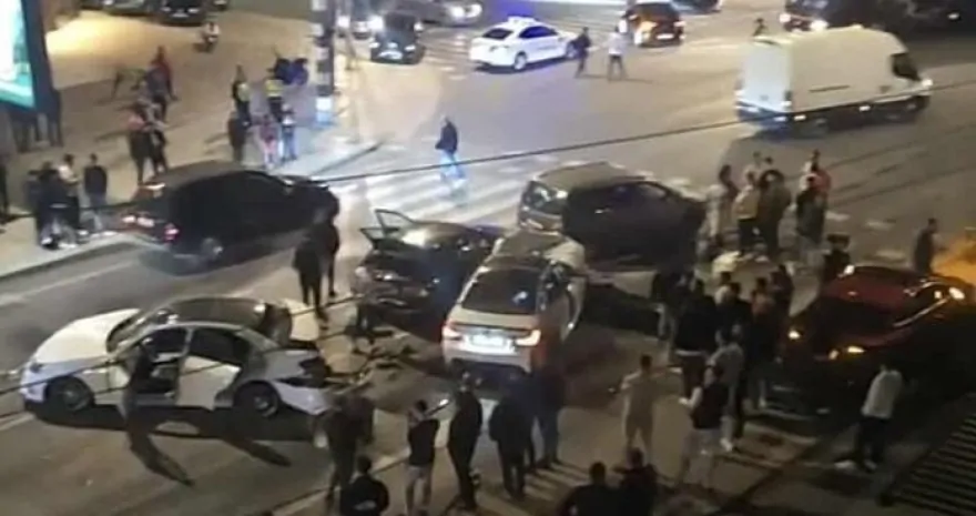 Aksident i rëndë trafiku mbrëmë në Gjorçe  u përplasën disa automjete