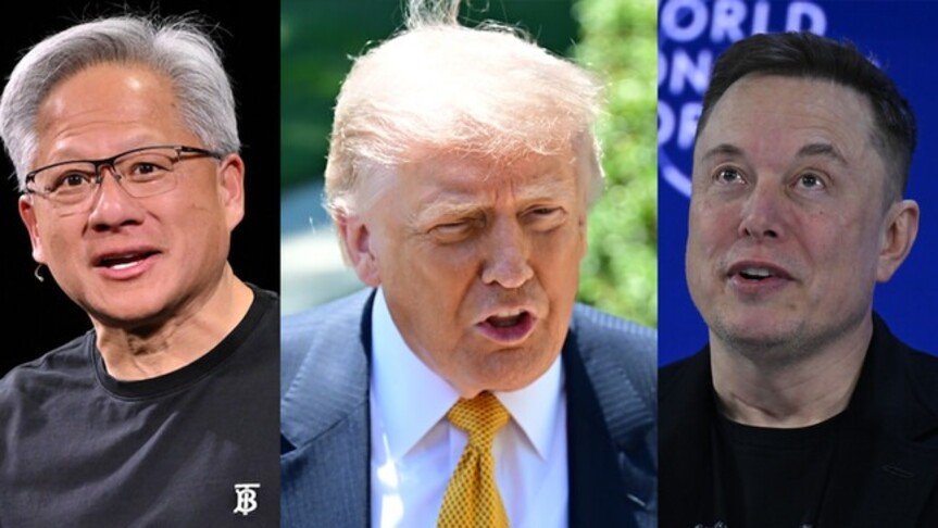 Trump niset drejt Kinës bashkë me Muskun dhe Jense Huang të Nvidia s në bordin e  Air Force One 