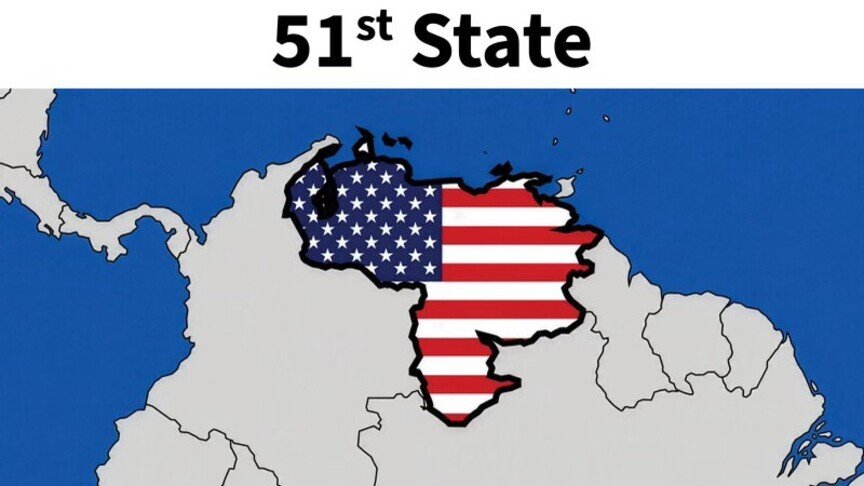 Trump ndan një imazh që e përshkruan Venezuelën si  Shteti i 51 të 