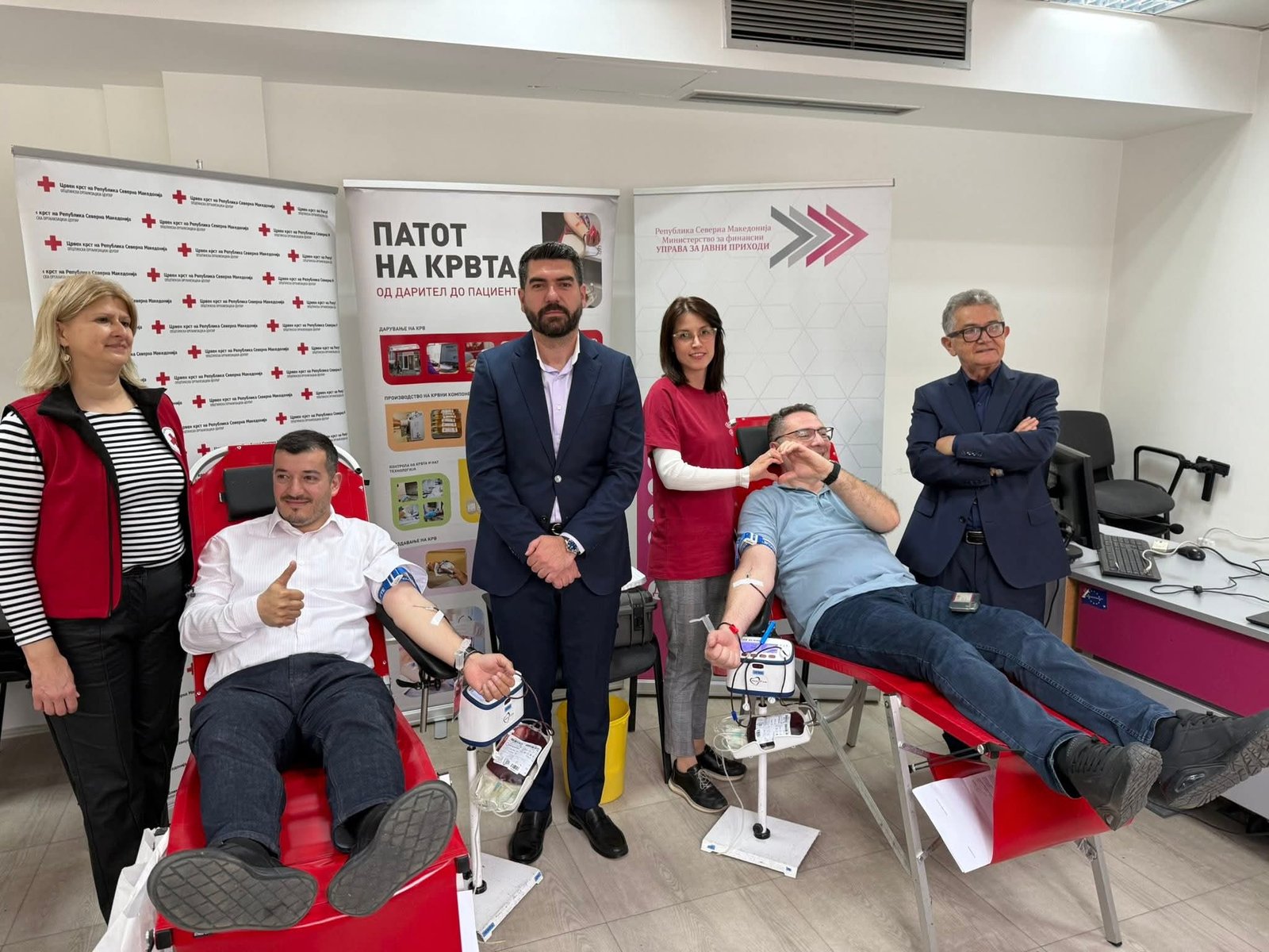 Amir Elezi  Në hapësirat e DAP it u organizua aksion i dhurimit të gjakit
