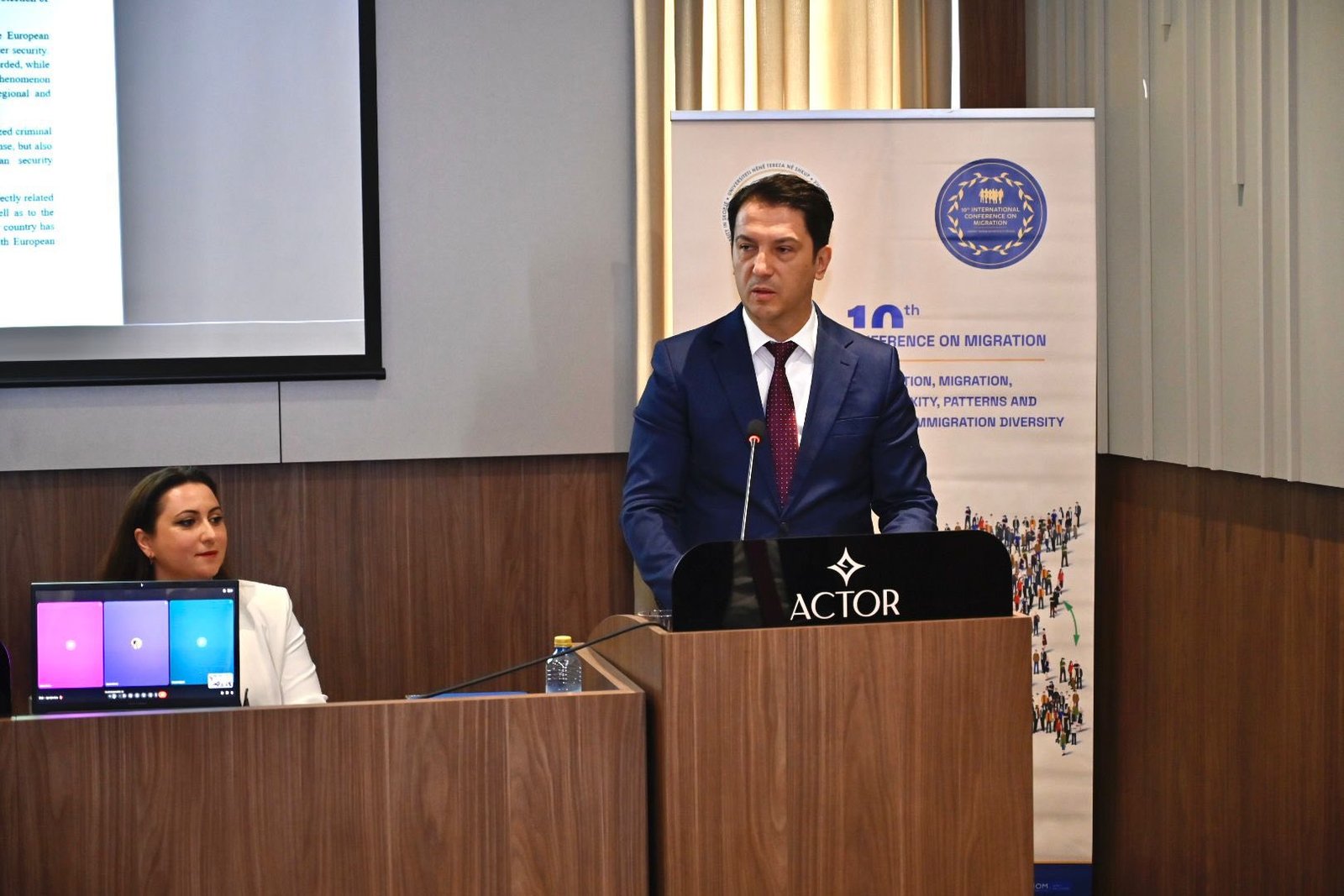 Zv kryeministri i parë Bekim Sali në UNT  Migracioni prek sigurinë  ekonominë dhe të drejtat e njeriut