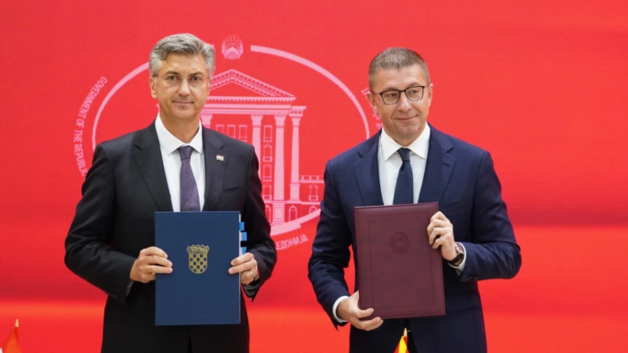 Mickoski në takim me Plenkoviq  Thellojmë bashkëpunimin në mes Maqedonisë së Veriut dhe Kroacisë