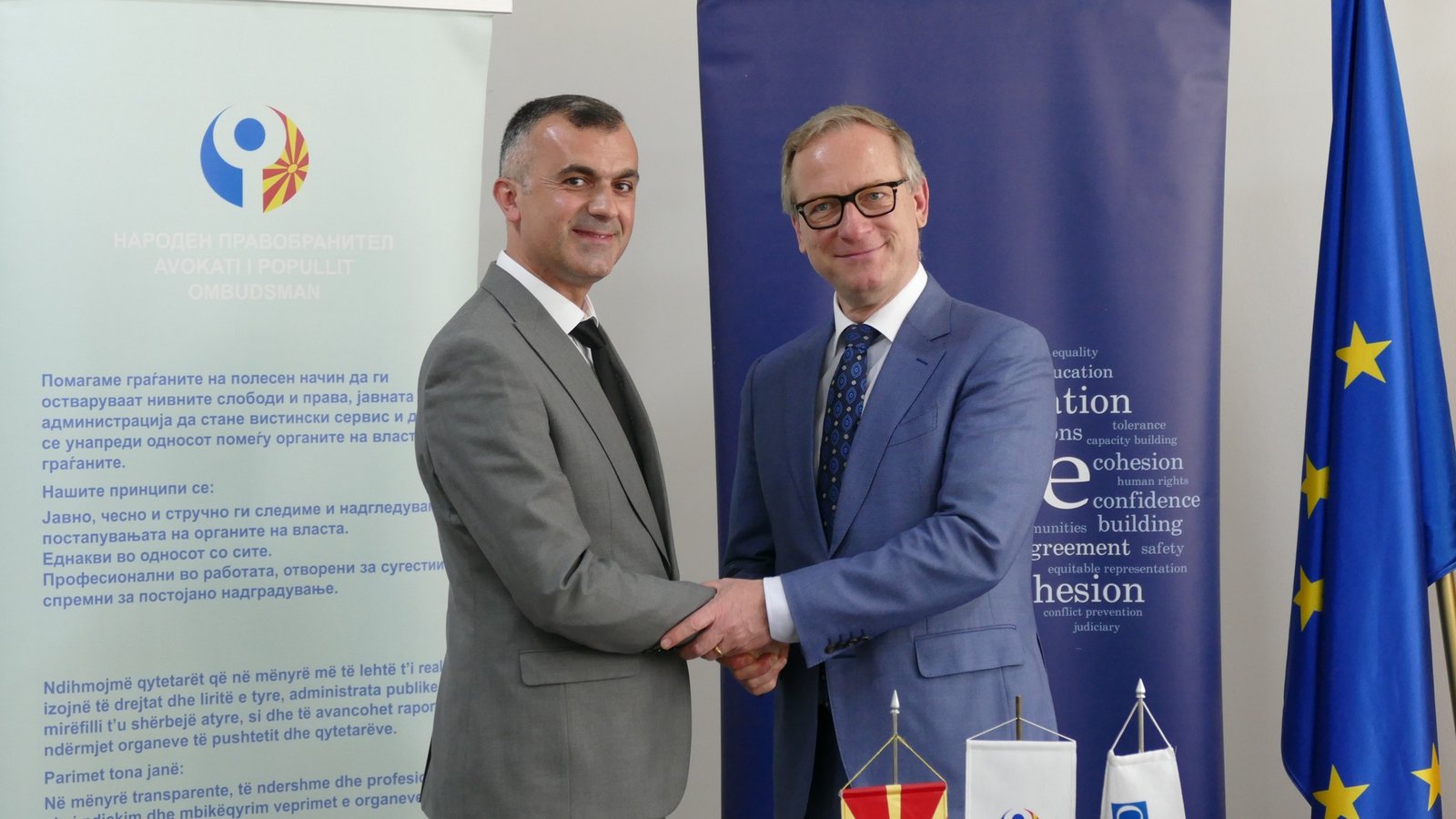OSBE dorëzoi një uebfaqe të re për Institucionin e Avokatit të Popullit të RMV së