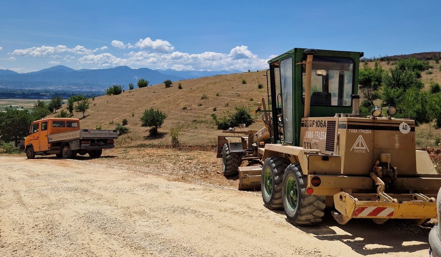 Beqiri  Vazhdojmë punimet infrastrukturore në Haraçinë  ekipet në terren në rrugën 11