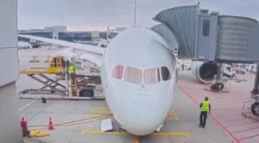 Disa punonjës të Lufthansa s të plagosur pas kolapsit të pajisjes së uljes së avionit në aeroportin e Frankfurtit