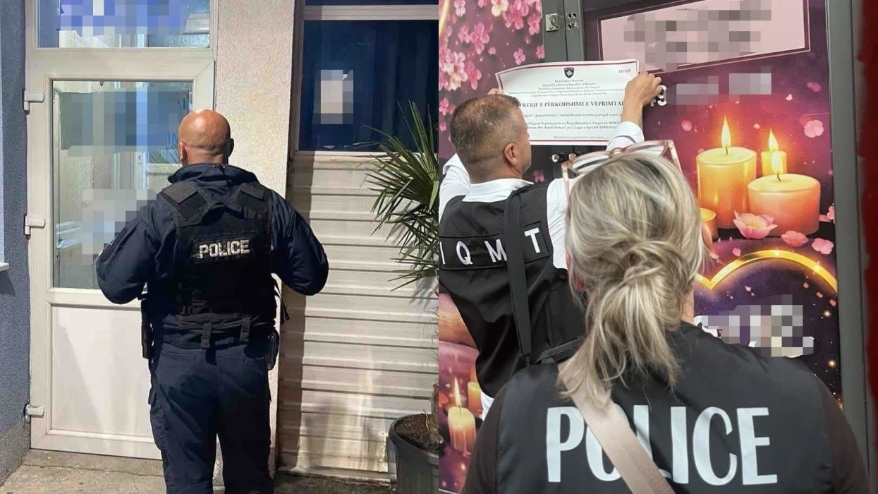 Policia e Kosovës mbyll 19 lokale gjatë aksionit kundër trafikimit me njerëz  arrestohen 15 persona