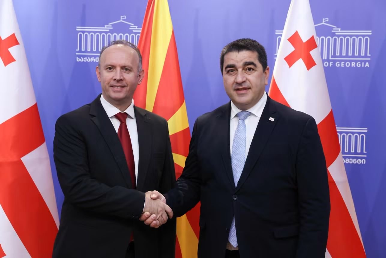 Kryeparlamentari Gashi takon Papuashvilin në Tbilisi  Forcojmë partneritetin mes dy vendeve