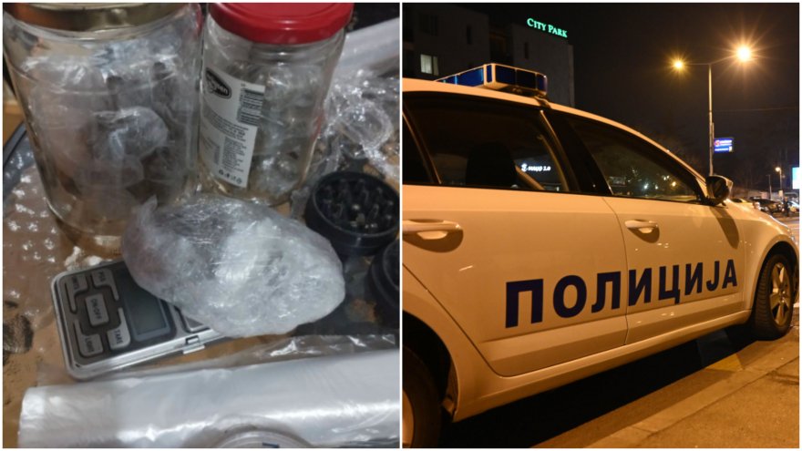 MPB  Arrestohet një person në Shkup  i gjenden kavanoza me marihuanë