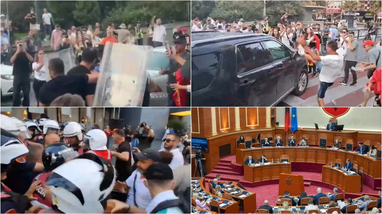 Shqipëri  nis me tensione sesioni i ri parlamentar  përplasje mes protestuesve dhe policisë