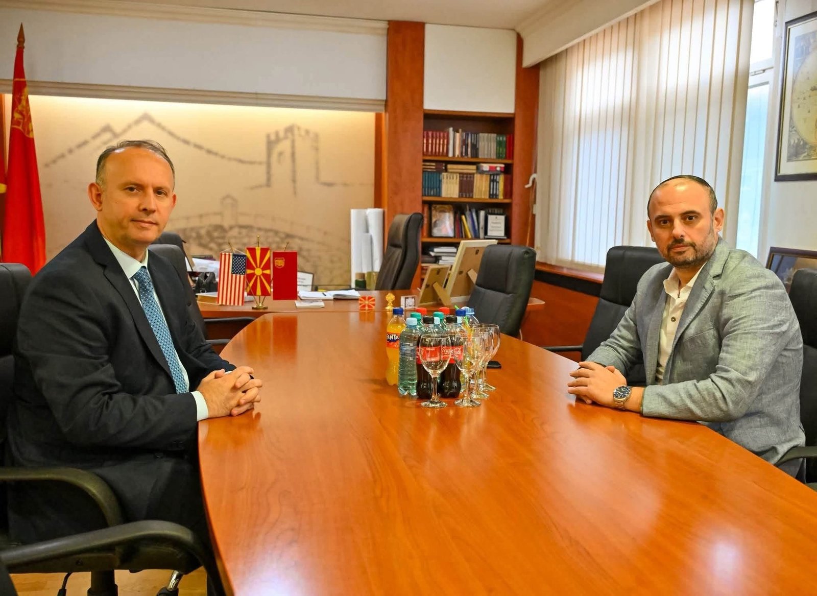 Gashi takon Gjorgjievskin  Bashkëpunim për projektet e rëndësishme të Shkupit