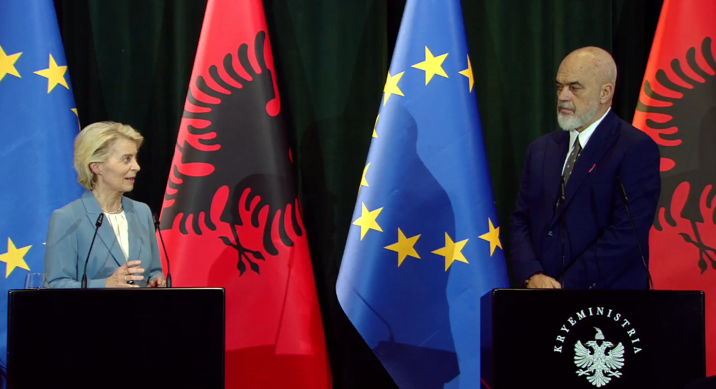 Rama dhe Ursula von der Leyen  pyeten për ish shefen e SHISH  përgjigjet kryeministri