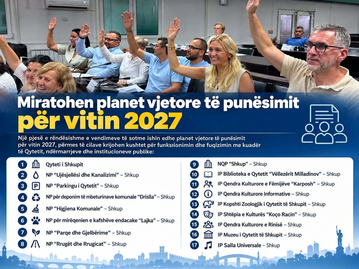 Këshilltarët e VLEN it  Punë konkrete për qytetarët e Shkupit 