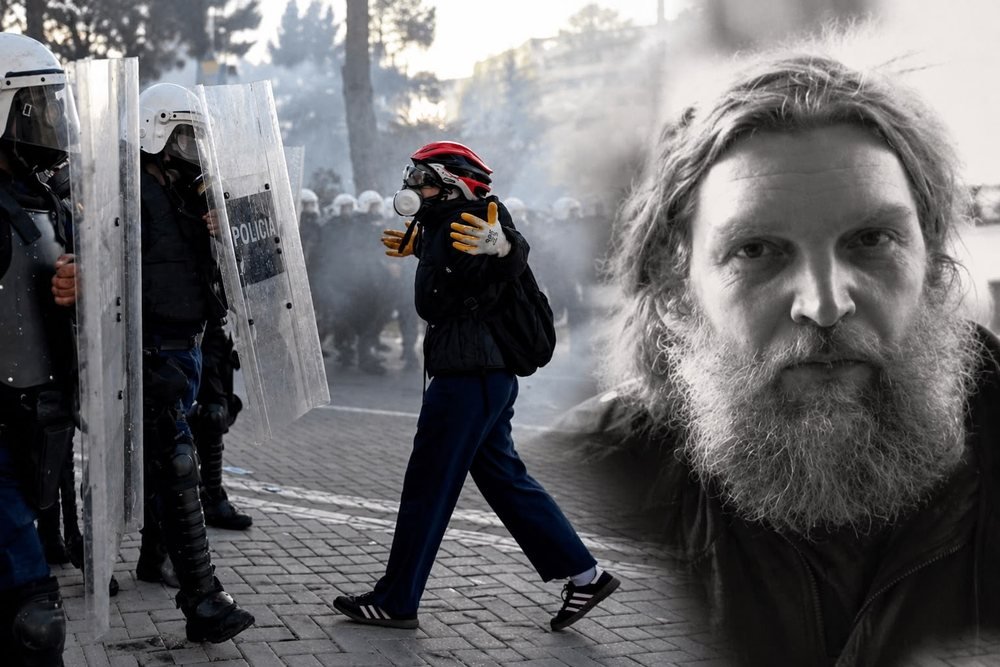 Një çetë engjëjsh mes flakëve    Ervin Hatibi i jep zë protestës me poezinë e tij