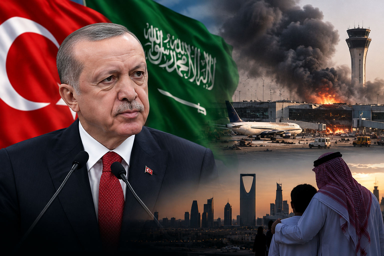 Presidenti i Turqisë  Recep Tayyip Erdogan dënon ashpër sulmin vdekjeprurës të Huthive ndaj aeroportit në kryeqytetin saudit