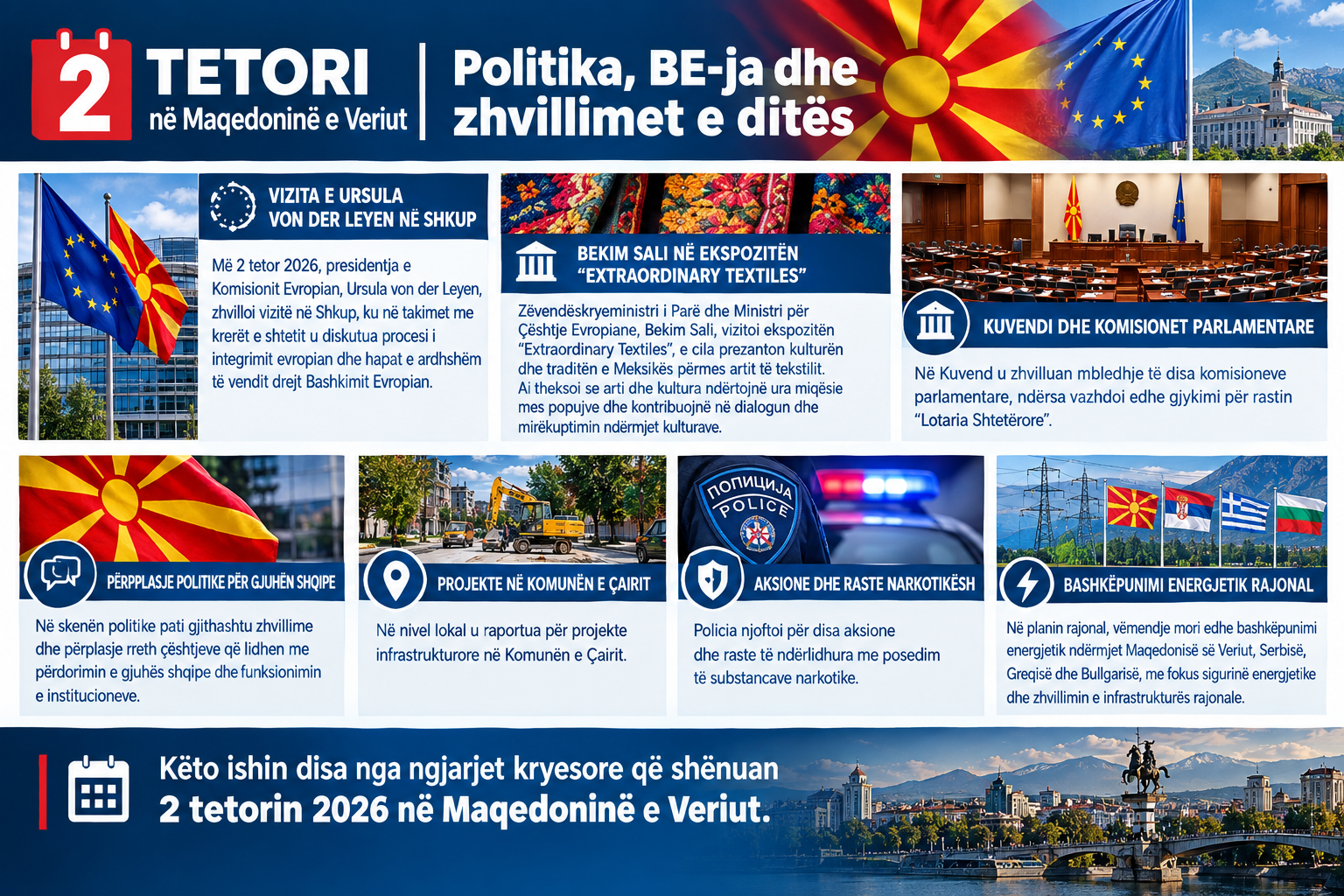 2 Tetori në Maqedoninë e Veriut  Politika  BE ja dhe zhvillimet e ditës