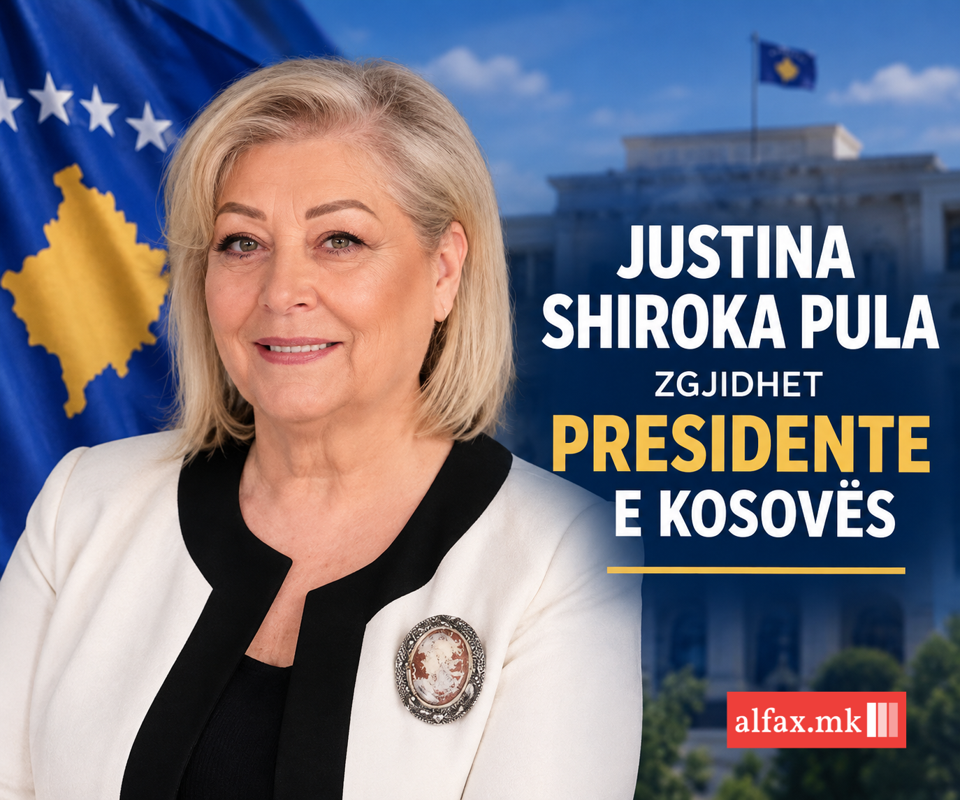 Justina Shiroka Pula zgjidhet Presidente e Kosovës
