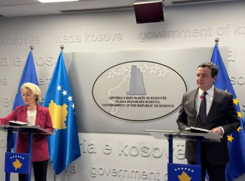 Kurti pas takimit me Von der Leyen  Kosova e meriton statusin e vendit kandidat
